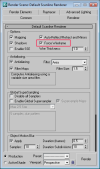 Render Parameters for WireFrame